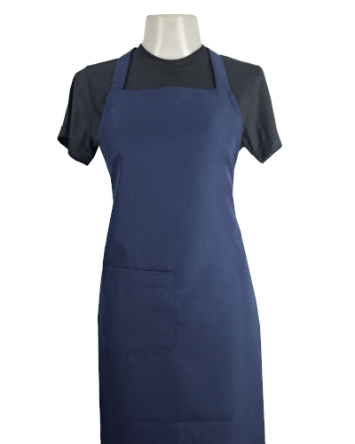 Uniformes para restaurantes e gastronomia, Avental frontal azul