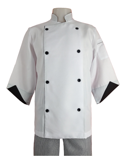 Uniformes para Restaurantes e Gastronomia: Dólmã Chef Branca