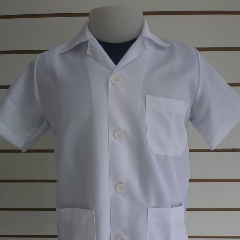 Jaleco manga curta - Uniformes Profissionais em Curitiba