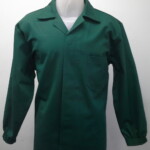 Jaleco longo Soldador, manga longa e botões embutidos Jaleco Soldador de Brim - Uniformes para Indústria