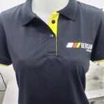 Camisa polo modelo babylook com detalhes Uniformes Profissionais - Camisa Polo