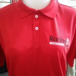 Camisa Polo, malha piquet para uniformes profissionais Polo Vermelha