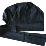 Touca Chef com faixas para amarrar e elástico atrás. Touca Chef - Uniformes Profissionais em Curiitba
