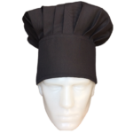 Touca Chef preta com velcro trás para regulagem. Touca Chef - Uniformes Profissionais em Curitiba