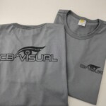 Camiseta simples com estampa para uniformes profissionais. Camiseta